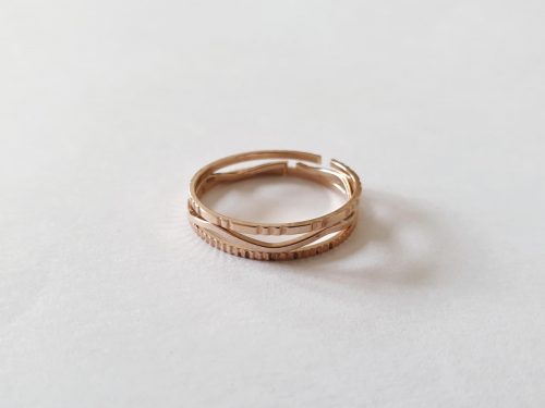 Lot de 3 Fine or rose