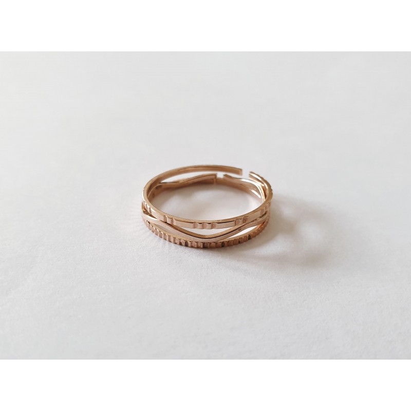 Lot de 3 Fine or rose Lot de 3 Fine or rose