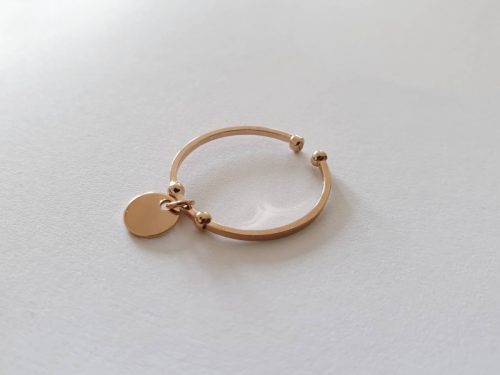 Médaille pendante or rose