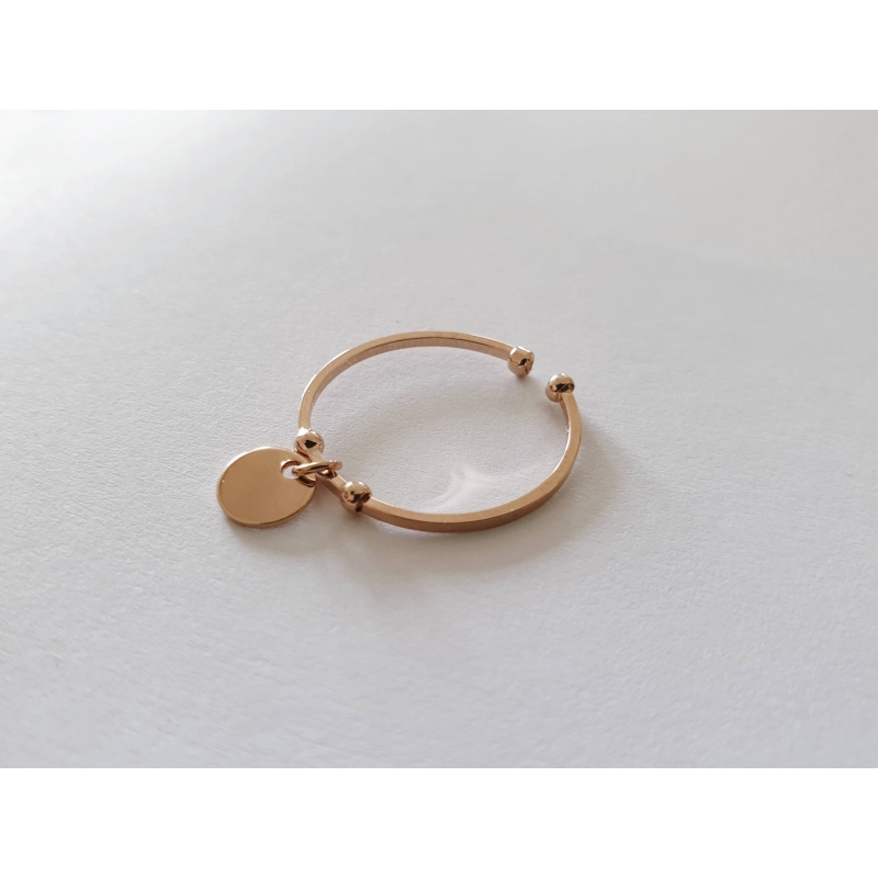 Médaille pendante or rose Médaille pendante or rose