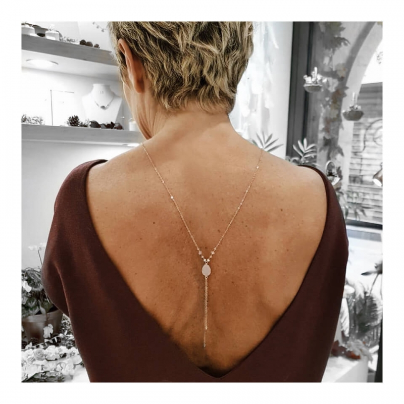 Collier long (sautoir ou bijou de dos) Victoria or Collier long (sautoir ou bijou de dos) Victoria or