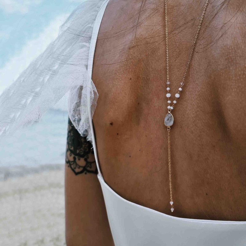 Collier long (sautoir ou bijou de dos) Victoria or Collier long (sautoir ou bijou de dos) Victoria or
