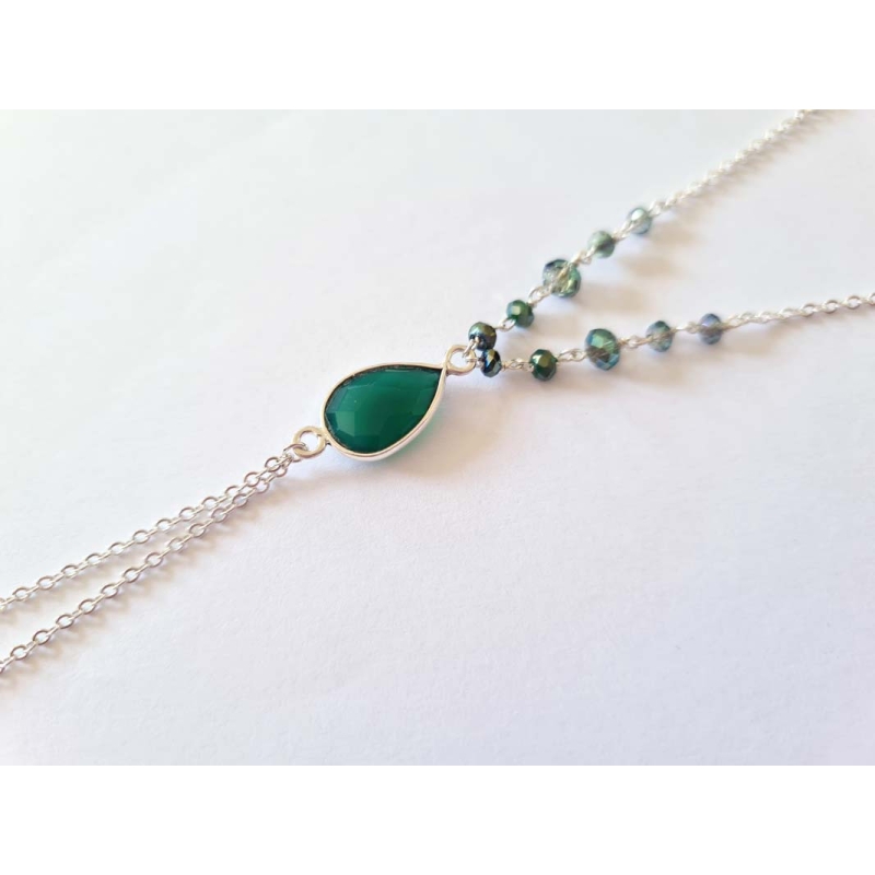 Collier long (sautoir ou bijou de dos) Victoria argent Collier long (sautoir ou bijou de dos) Victoria argent