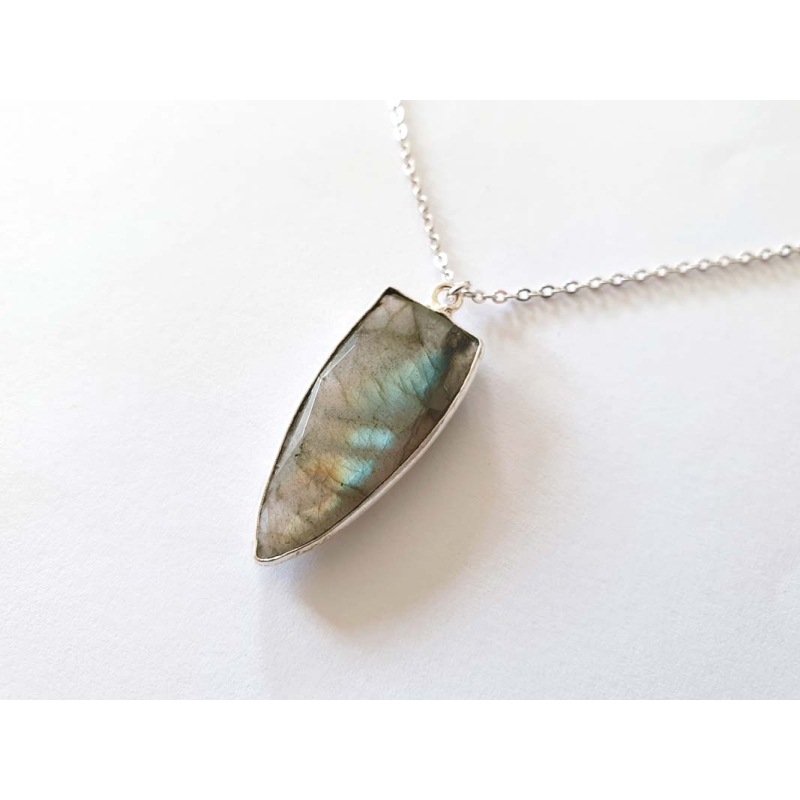 Collier long Flèche argent Collier long Flèche argent