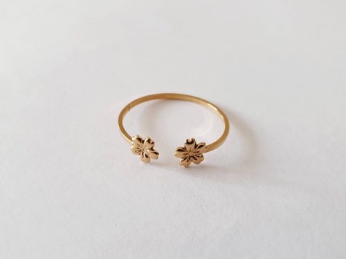 Bague Fleury or