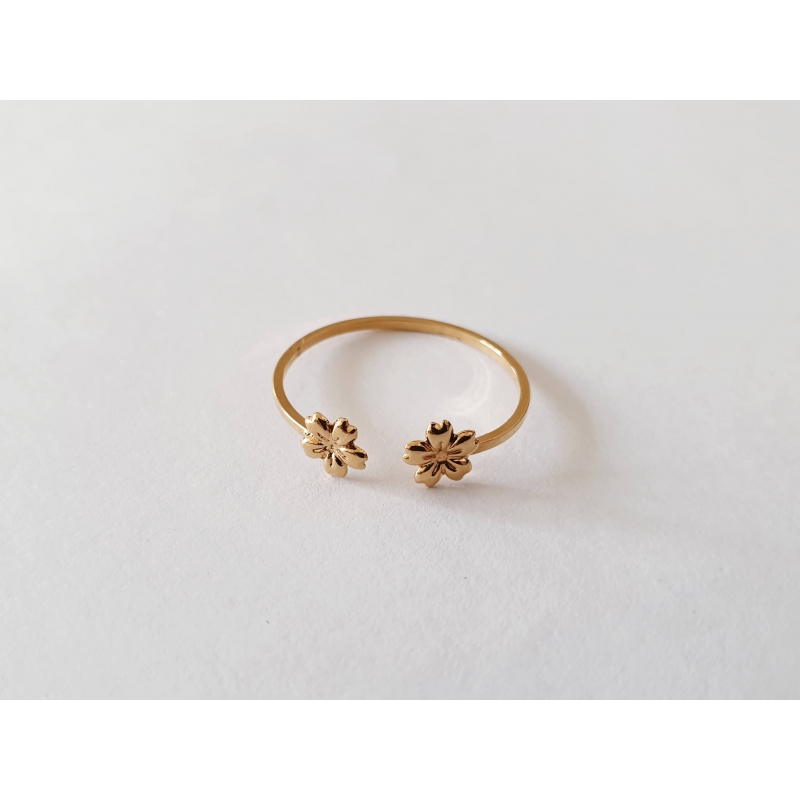 Bague Fleury or Bague Fleury or