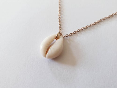 Collier Cauri naturel or rose