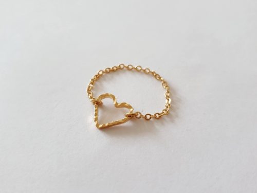 Bague Coeur or