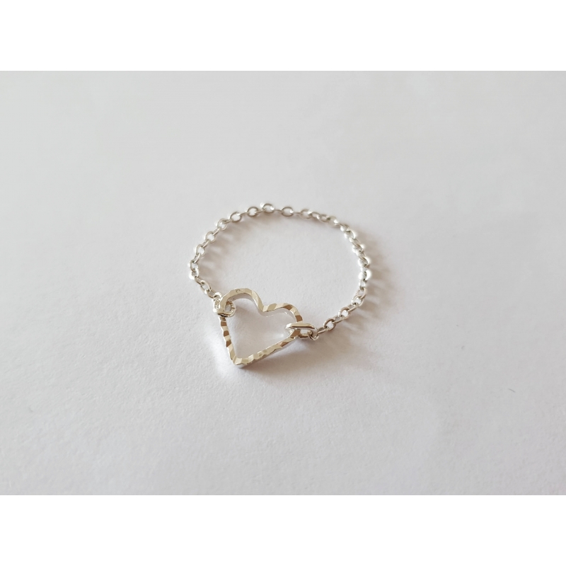 Bague Coeur argent Bague Coeur argent