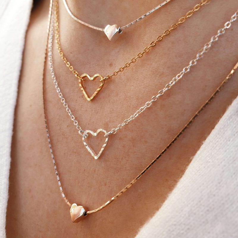 Collier Coeur argent Collier Coeur argent
