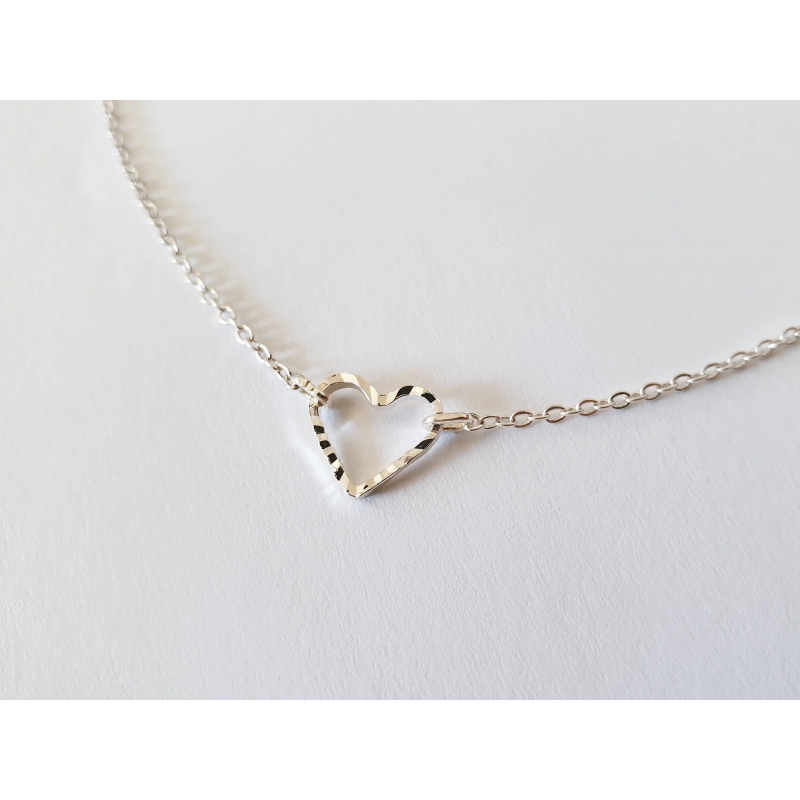 Collier Coeur argent Collier Coeur argent