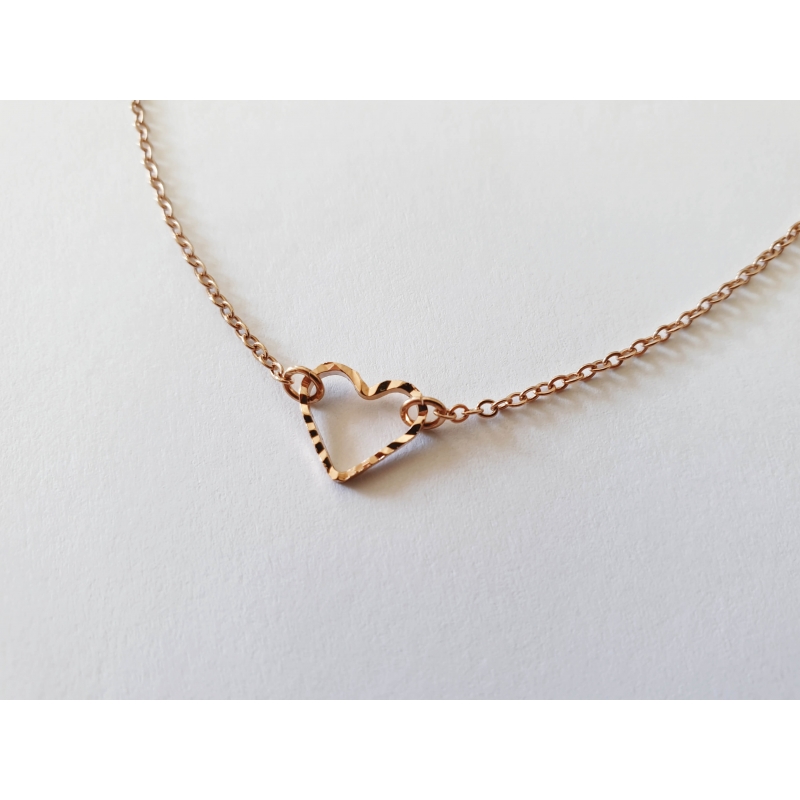 Collier Coeur or rose Collier Coeur or rose