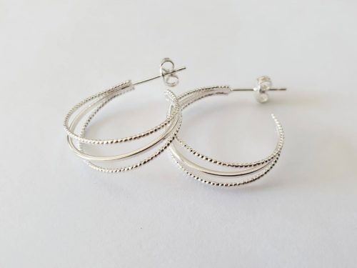 Créoles Triple argent