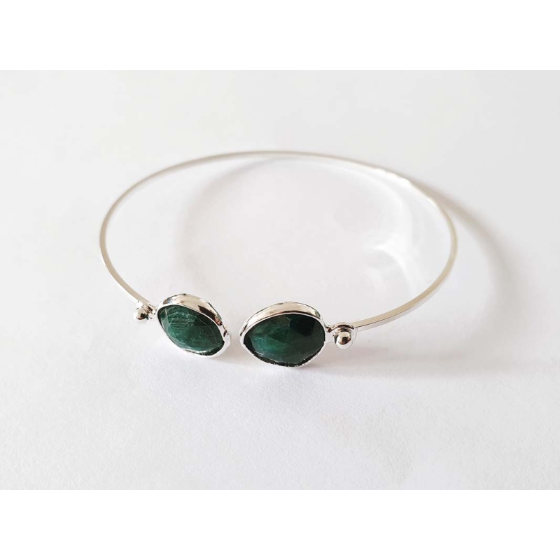 jonc Dual Stones argent jonc Dual Stones argent