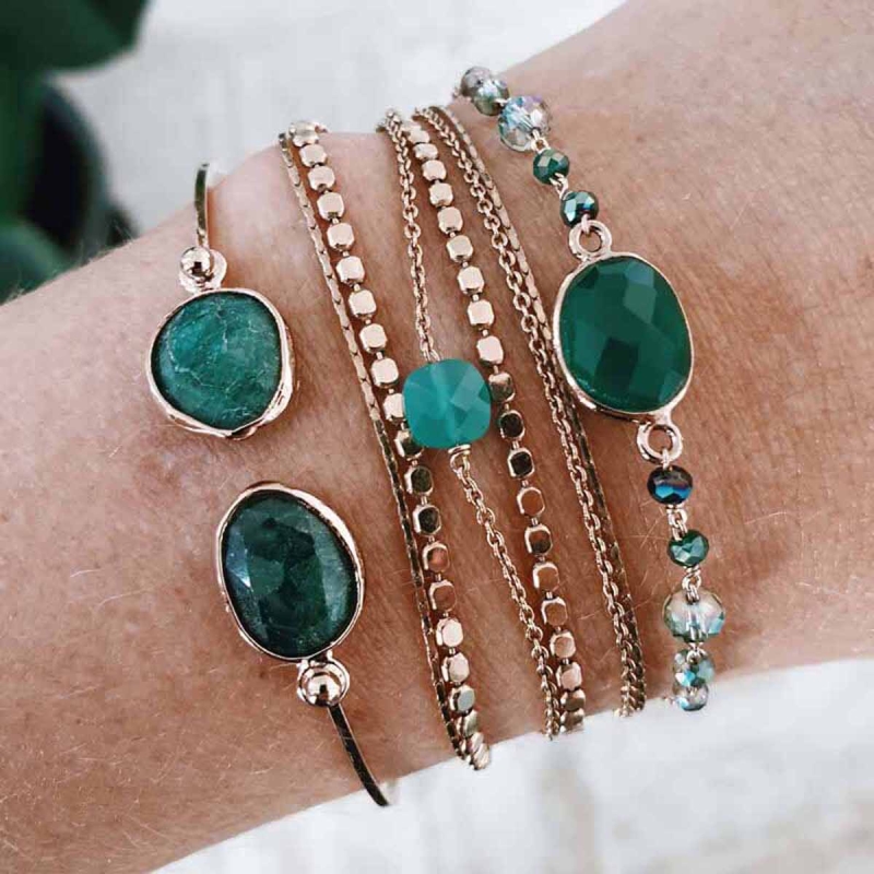 jonc Dual Stones or rose jonc Dual Stones or rose