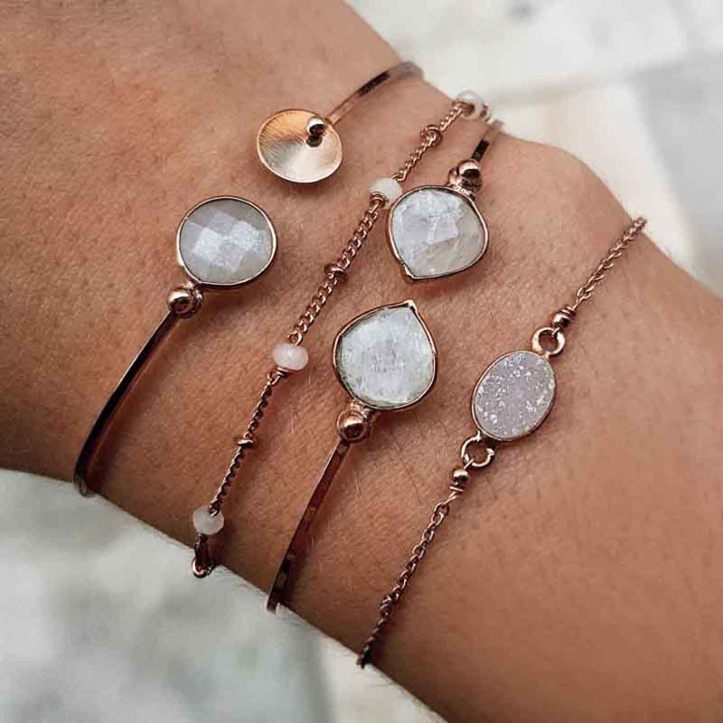 jonc Dual Stones or rose jonc Dual Stones or rose
