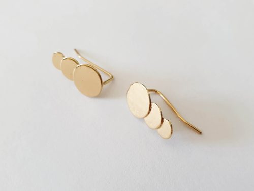 Boucles d'oreilles Comète or