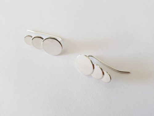 Boucles d'oreilles comète argent