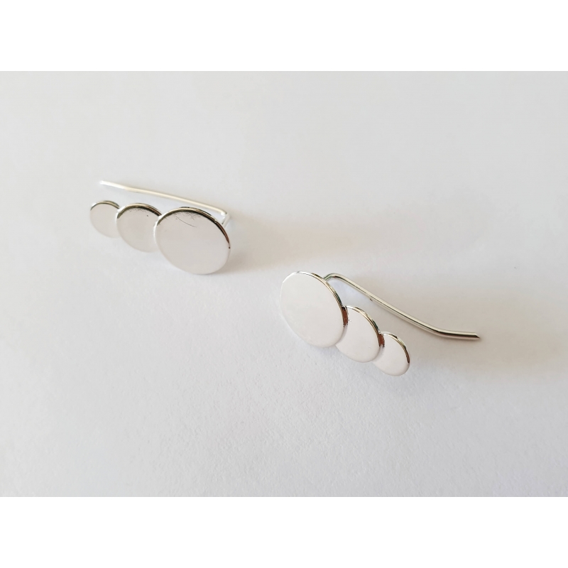 Boucles d'oreilles comète argent Boucles d'oreilles comète argent