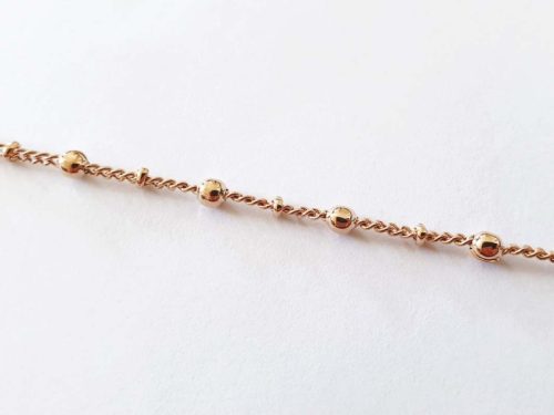 Chaîne de cheville Marquise or rose