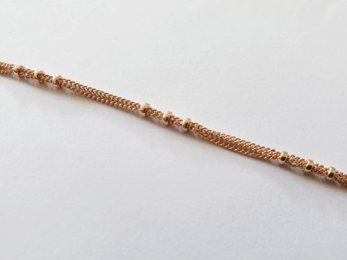 Triple chaîne or rose