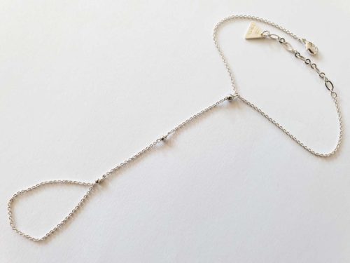 Bijou de pied marquise argent