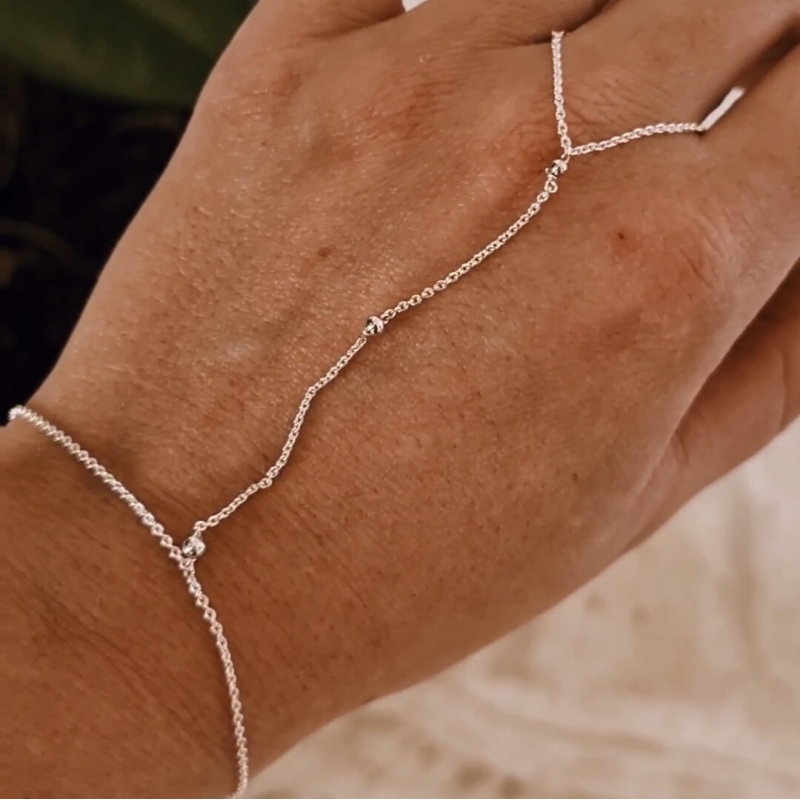 Bijou de main marquise argent Bijou de main marquise argent