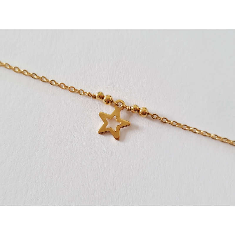 Bracelet Étoile or Bracelet Étoile or