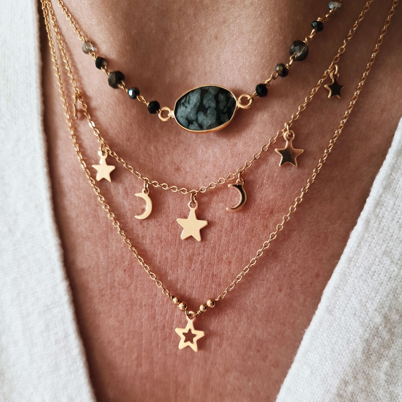 Collier Étoile or Collier Étoile or