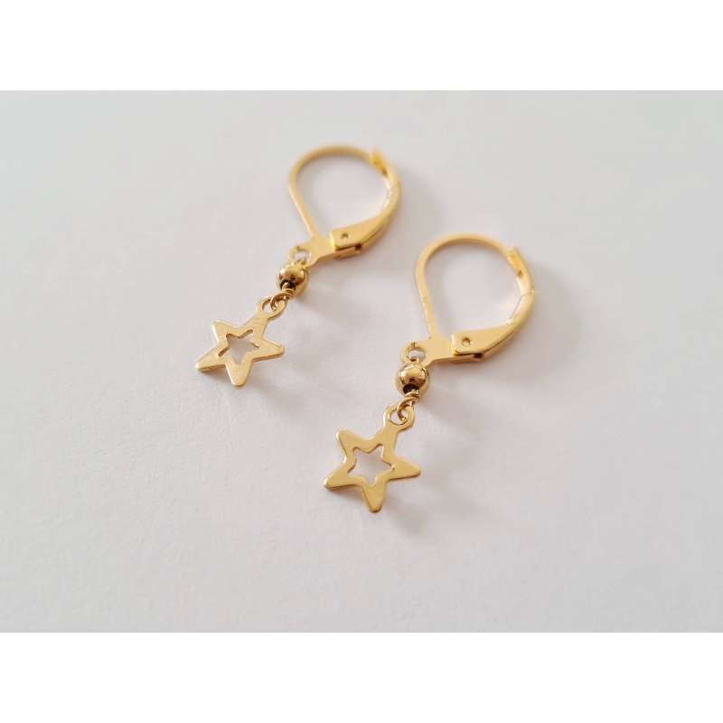 Mini boucles d'oreilles Étoile or Mini boucles d'oreilles Étoile or