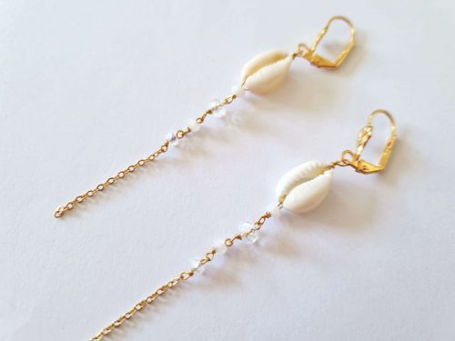Boucles d'oreilles Victoria Cauri naturel or