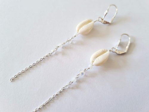Boucles d'oreilles Victoria Cauri naturel argent