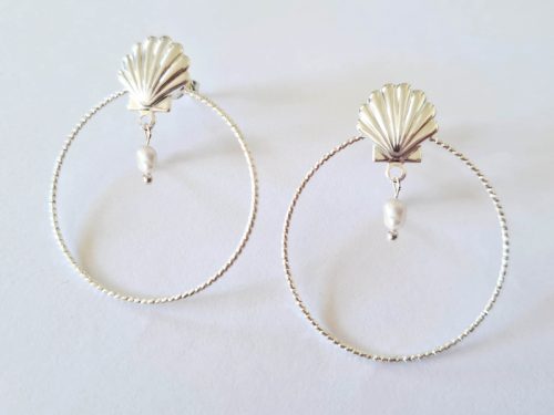 Boucles d'oreilles Ariel Grandes argent