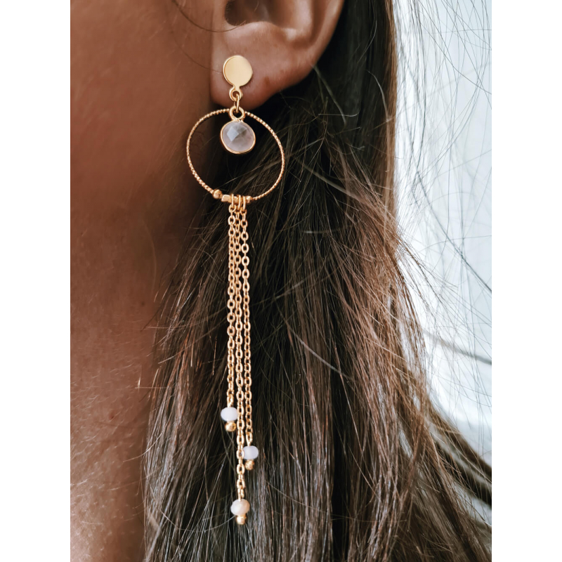 Boucles d'oreilles Saturne or Boucles d'oreilles Saturne or