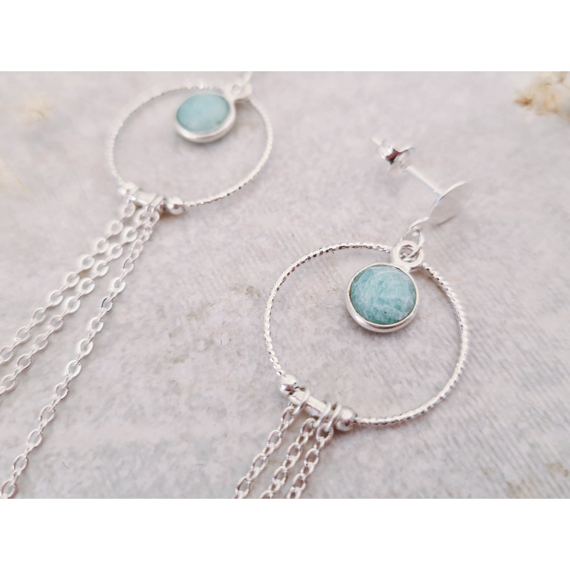 Boucles d'oreilles Saturne argent Boucles d'oreilles Saturne argent