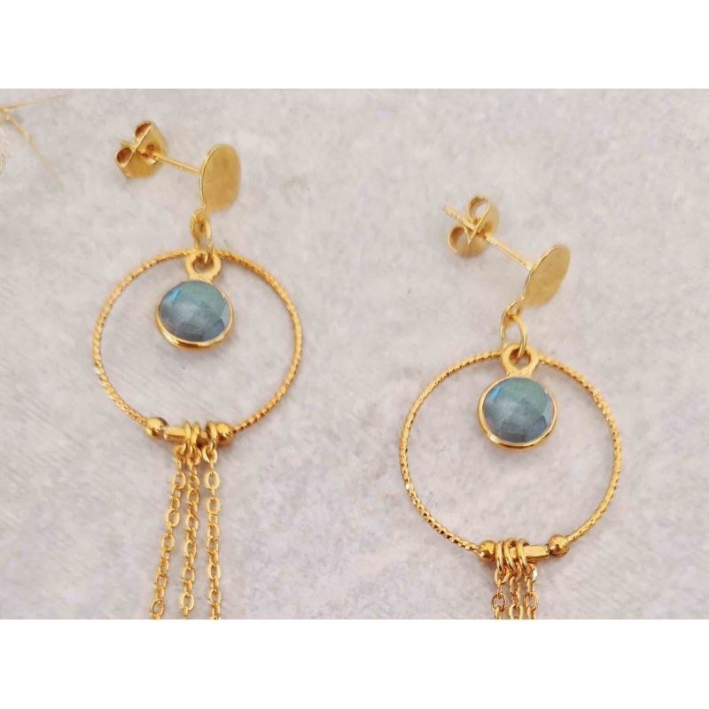 Boucles d'oreilles Saturne or Boucles d'oreilles Saturne or